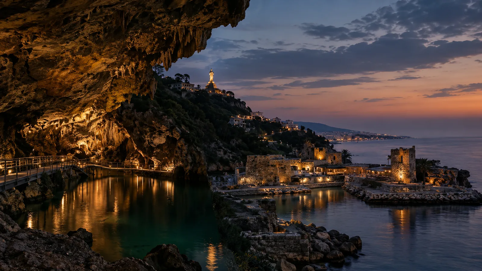 Tagesausflug zur Jeita-Grotte, nach Harissa und Byblos